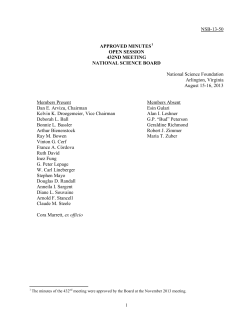 Open Session Minutes