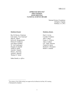 Open Session Minutes