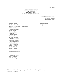 Open Session Minutes