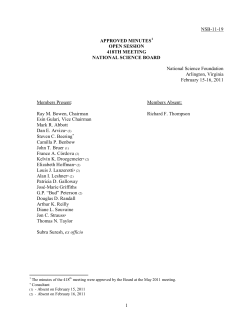 Open Session Minutes