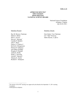 Open Session Minutes