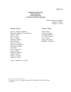 Open Session Minutes