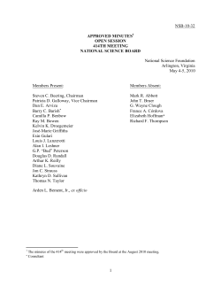 Open Session Minutes