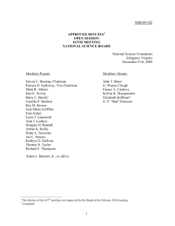 Open Session Minutes