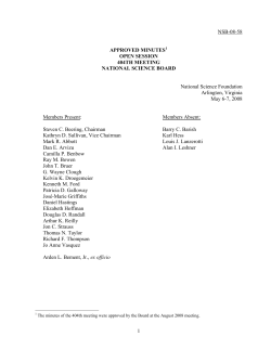 Open Session Minutes