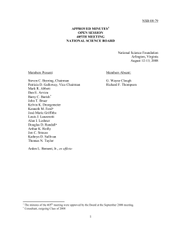 Open Session Minutes