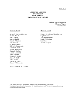 Open Session Minutes