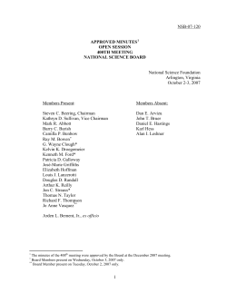 Open Session Minutes