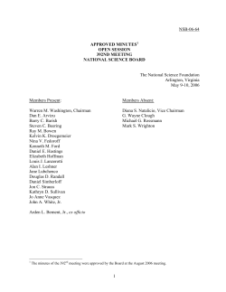 Open Session Minutes