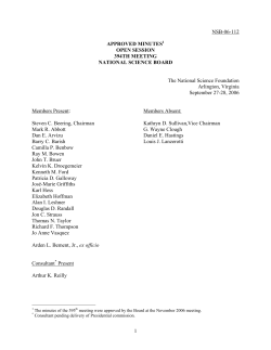 Open Session Minutes