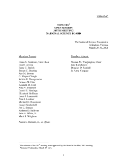 Open Session Minutes