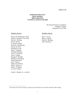 Open Session Minutes