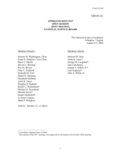 Open Session Minutes