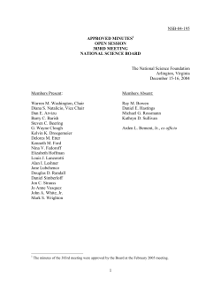 Open Session Minutes