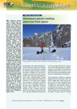 Scientific news sheet # 258 ( PDF , 130 Ko)