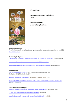 Aller plus loin - Exposition Des vecteurs, des maladies ( PDF , 113 Ko)
