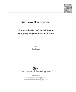Excerpt from School Security Handbook Introduction - Detailed Table of Contents - Download PDF here