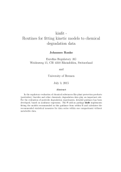 http://cran.r-project.org/web/packag...tes/kinfit.pdf
