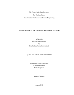 Design of circularly towed cable-body systems