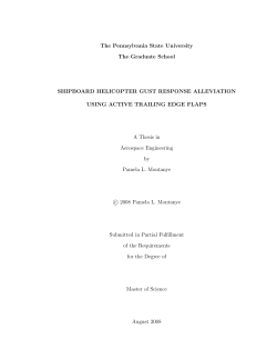 Shipboard Helicopter Gust Response Alleviation Using Active Trailing Edge Flaps