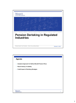 3 Wesley Smith Pension Derisking in Regulated Industries