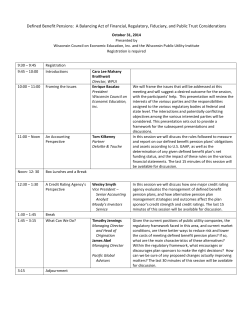 Agenda and Bios