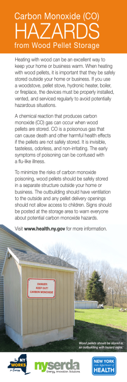 Carbon Monoxide Hazards from Wood Pellet Storage