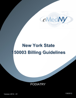 Podiatry Billing Guidelines (PDF, 290.53KB, 43pg.)