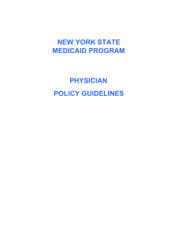 Physician Policy Guidelines (PDF, 617.80KB, 71pg.)