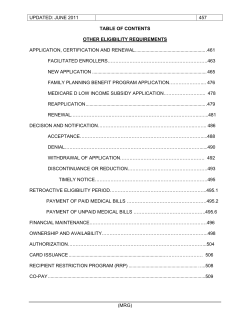 Other Eligibility Requirements (PDF, 1.32MB, 172pg.)