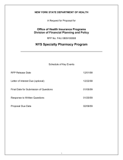 Request for Proposals