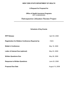 Request for Proposals