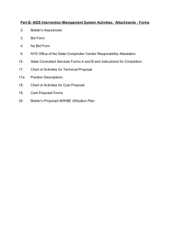 Part B: AIDS Intervention Management System Activities - Forms