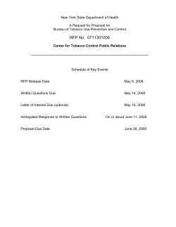 Request for Proposals