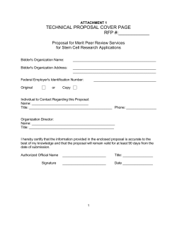 Attachments 1 Through 5 and 8 Through 9