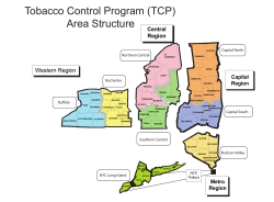 Tobacco Control Program Area Structure Map