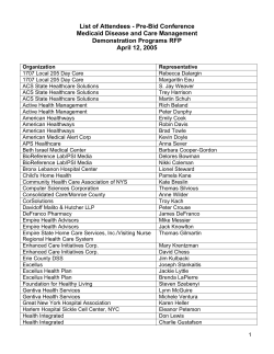 Pre-Bid list of Attendees 4-12-05