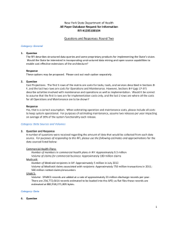 APD RFI Questions and Responses: Round Two