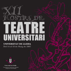 XII Mostra de Teatre Universitari