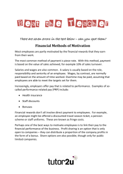 Download Beat the Teacher - Financial Methods of Motivation