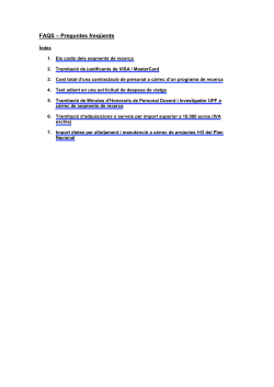 FAQS - Preguntes freq ents