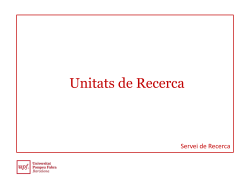 Descripci i caracter stiques unitats