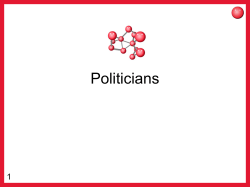 Politician slides