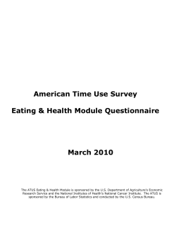 ATUS EH Module Questionnaire