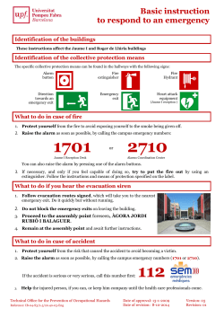 Basic instruction to respond to an emergency