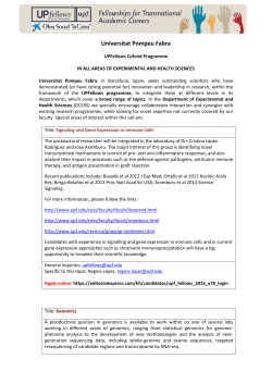 Health and Life Sciences Call text