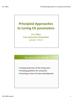 http://www.few.vu.nl/~gusz/papers/eiben-cec-2009-tutorial-corrected.pdf