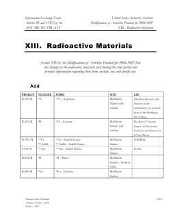 Radioactive Materials