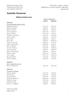 Appendix III. (2000-2001 Names of Personnel)