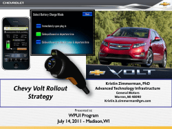 Chevy Volt Rollout Strategy